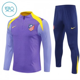 Atlético Madrid Criança Sweat de Treino Roxo Zíper 2025-26